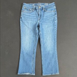 J. Crew Sz 29 Light Wash 9” Demi Boot Crop Jeans